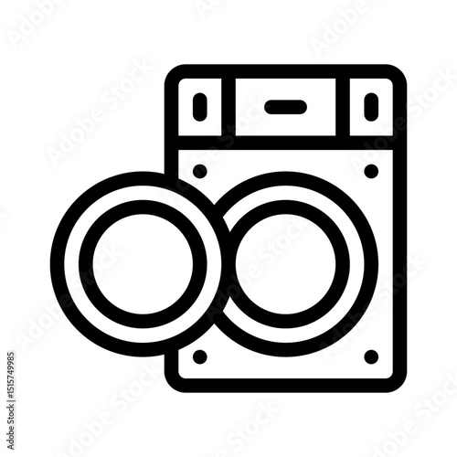 washing machine line icon