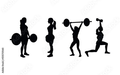 silhouette of a strong woman
