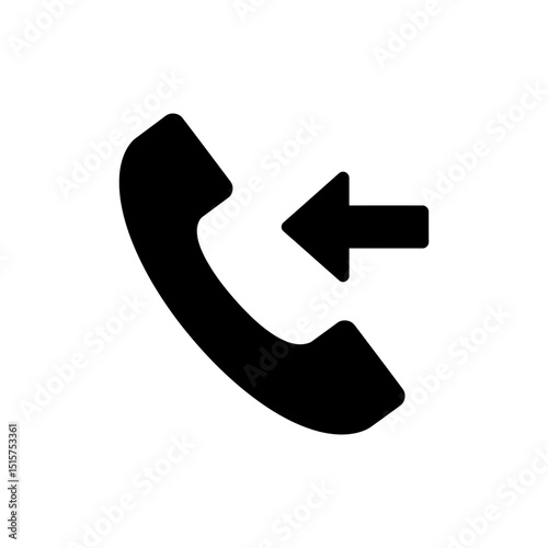 Call outgoing arrow icon for outgoing phone calls and call actions