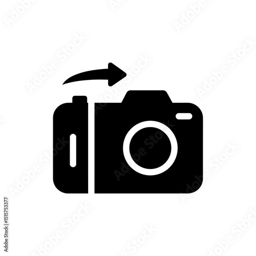 Camera Flip Function Icon for Front and Rear Camera Switch