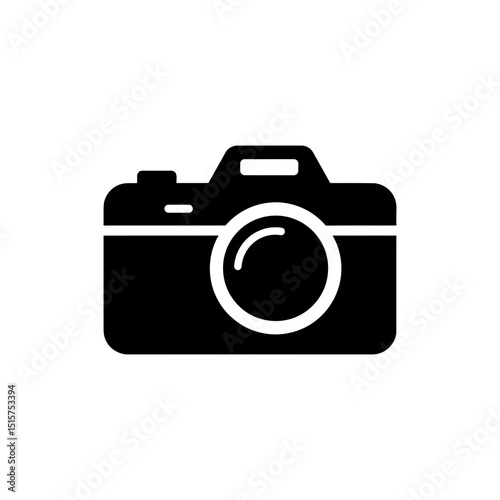 Retro Style Camera Icon for Vintage Photography Concept