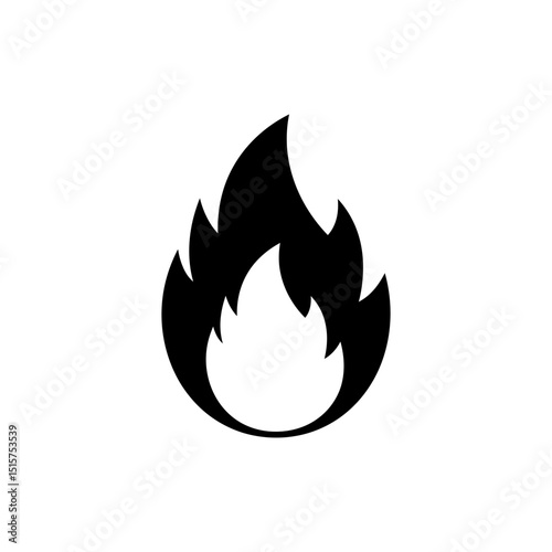 Fire Like Button Icon for Social Media Engagement