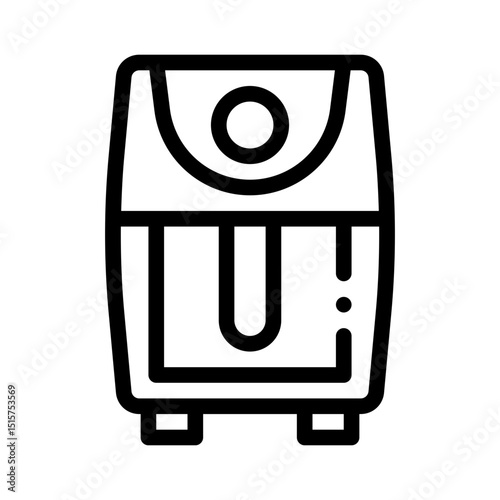 air fryer line icon