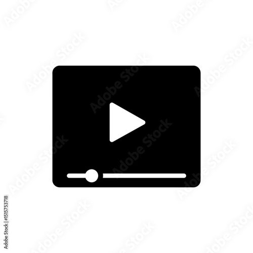 Live Video Icon Representing Streaming and Real-Time Video