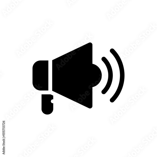 Loudspeaker broadcast icon representing announcement sound