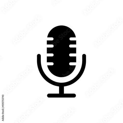 Microphone Record Symbol Icon Indicating Audio Recording