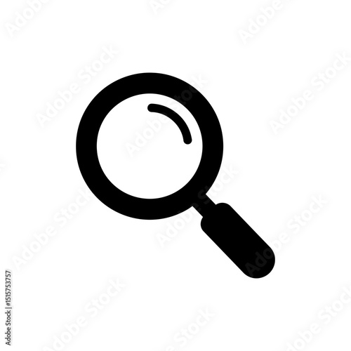 Magnifying glass zoom in icon for search or inspect