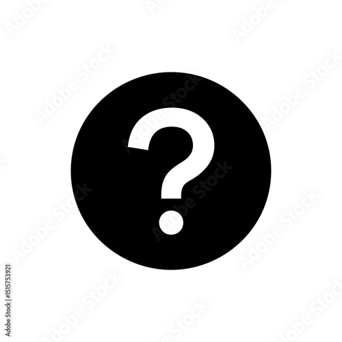 Question circle icon representing help, inquiry, and information