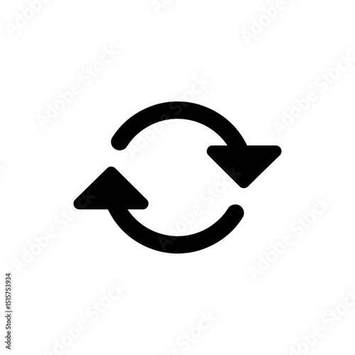 Repeat song arrow icon for music player and audio controls