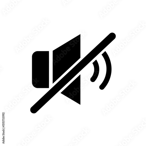 Sound Off Mute Icon Representing Audio Silence