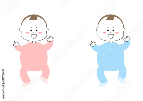 よちよち歩きの赤ちゃん