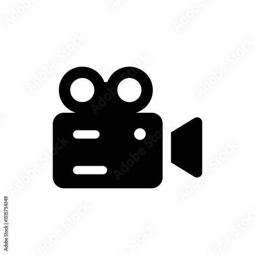 Video Camera Icon for Recording, Streaming, and Media