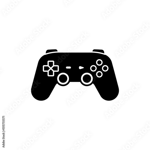 Game controller icon with buttons symbolizing video gaming