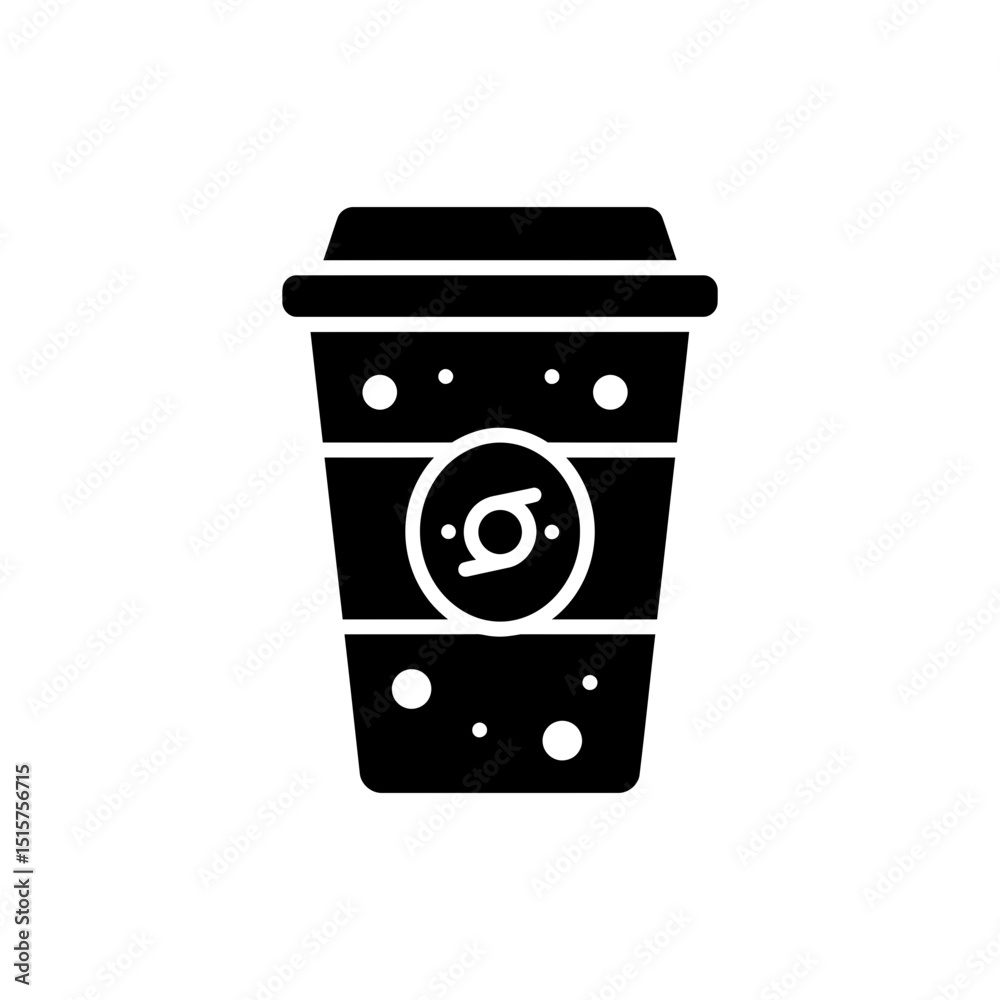 Branded Cup with Logo and Dots, Drink Cup with Logo Design Branded Cup with Logo and Dots, Drink Cup with Logo Design