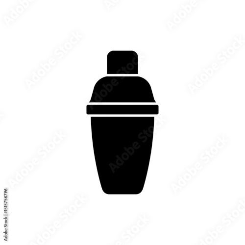 Cocktail Shaker with Cap - Top View of Drink Mixing Tool