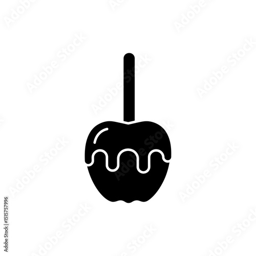 Candy Apple with Dripping Coating for Sweet Treats Decor