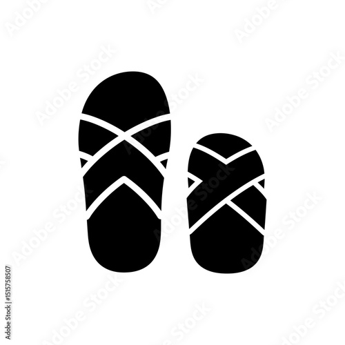 Flat Sandals with Crossed Straps for Summer Wear