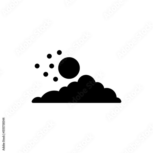 Snowball Mound with Impact Center for Snowball Fight Scene
