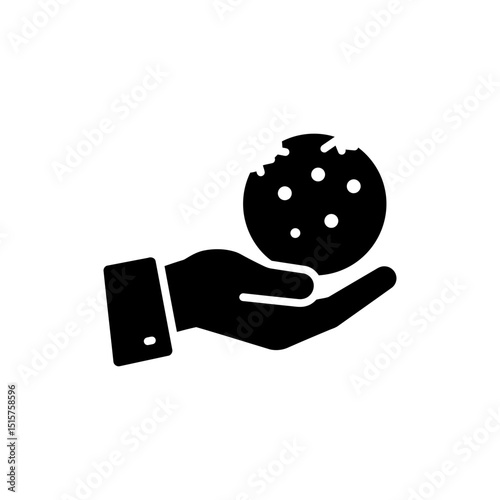 Snowball with Rough Edge Held in Hand for Winter Playful Moment