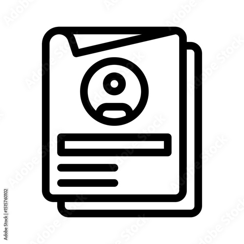 resume line icon
