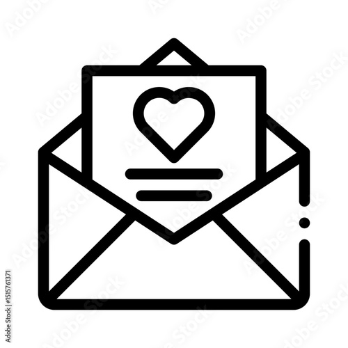 love message line icon