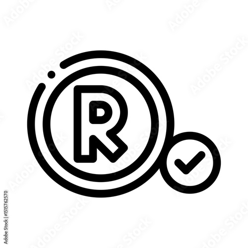 registered line icon