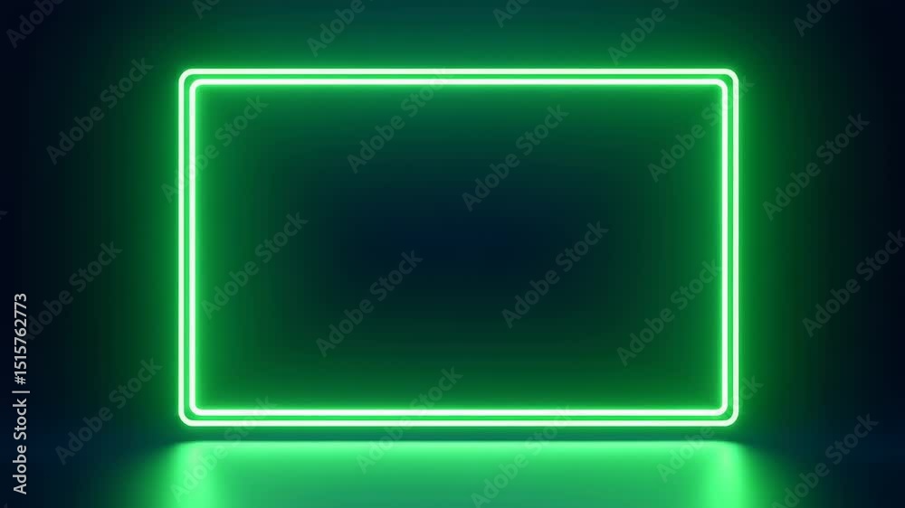 Neon rectangle frame Neon rectangle frame