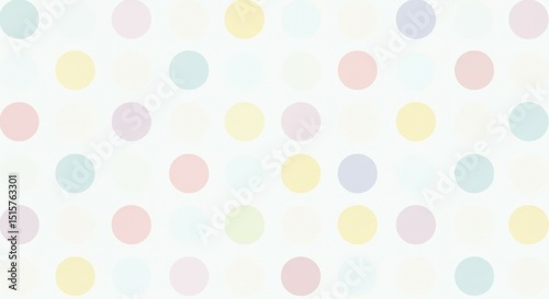 Pastel Circle Pattern Background with Light and Soft Colors