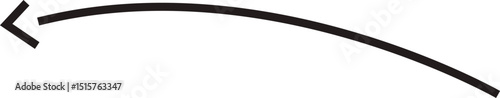 Arrow icon. Hand drawn black line doodle arrow, curve arrow vector. Sketch curved dashed arrows design isolated on transparent background. Direction shape for web and app.