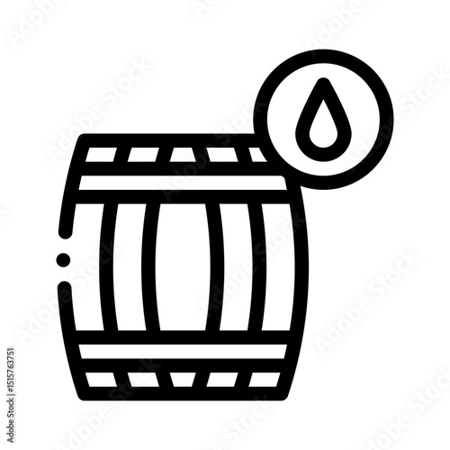 barrel line icon