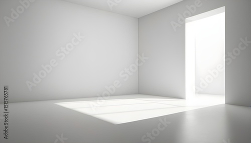 Wallpaper Mural empty room with white walls Torontodigital.ca