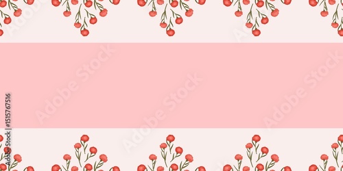 Fototapeta Naklejka Na Ścianę i Meble -  Seamless watercolour and unique floral pattern background for covers, notes, banner. Soft backgrounds colour. Watercolour art work. Flower stalk. Colourful flower.