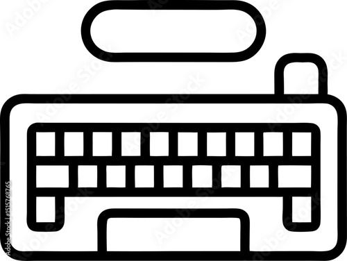 Keyboard Icon for design. Easily editable
