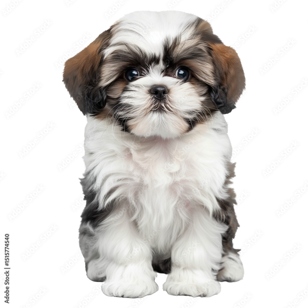 Adorable Shih Tzu puppy sitting Adorable Shih Tzu puppy sitting