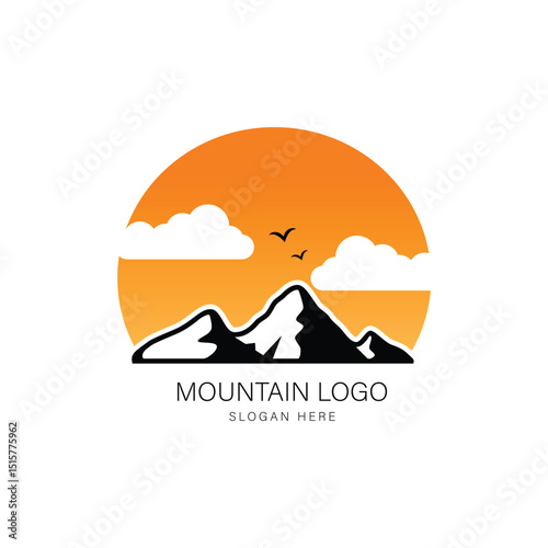 Mountain Logo Design Graphic Vector