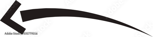 Arrow icon. Hand drawn black line doodle arrow, curve arrow vector. Sketch curved dashed arrows design isolated on transparent background. Direction shape for web and app.