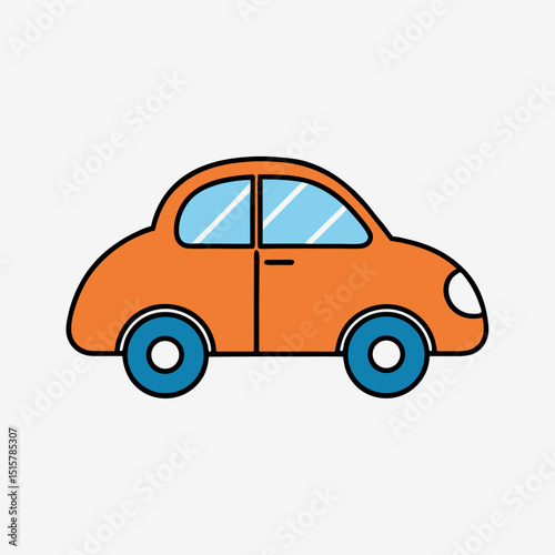 Electric Bike Vector Illustration – Modern Eco-Friendly Transport