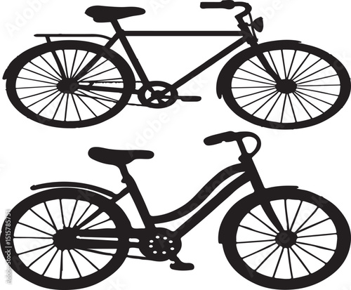bicycle vector art illustration