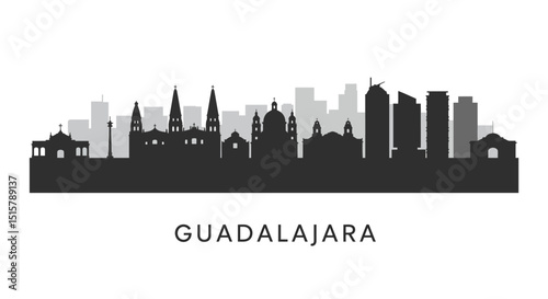 Guadalajara Skyline Mexico Cityscape.