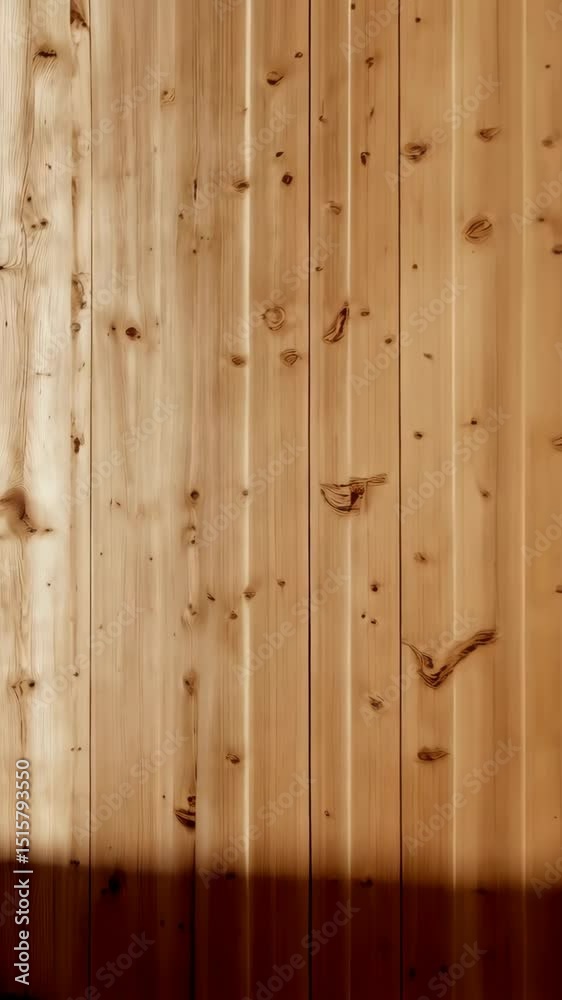 Rustic textured background featuring warm, light brown wooden planks with knots and vertical grain patterns, providing a natural wood texture.