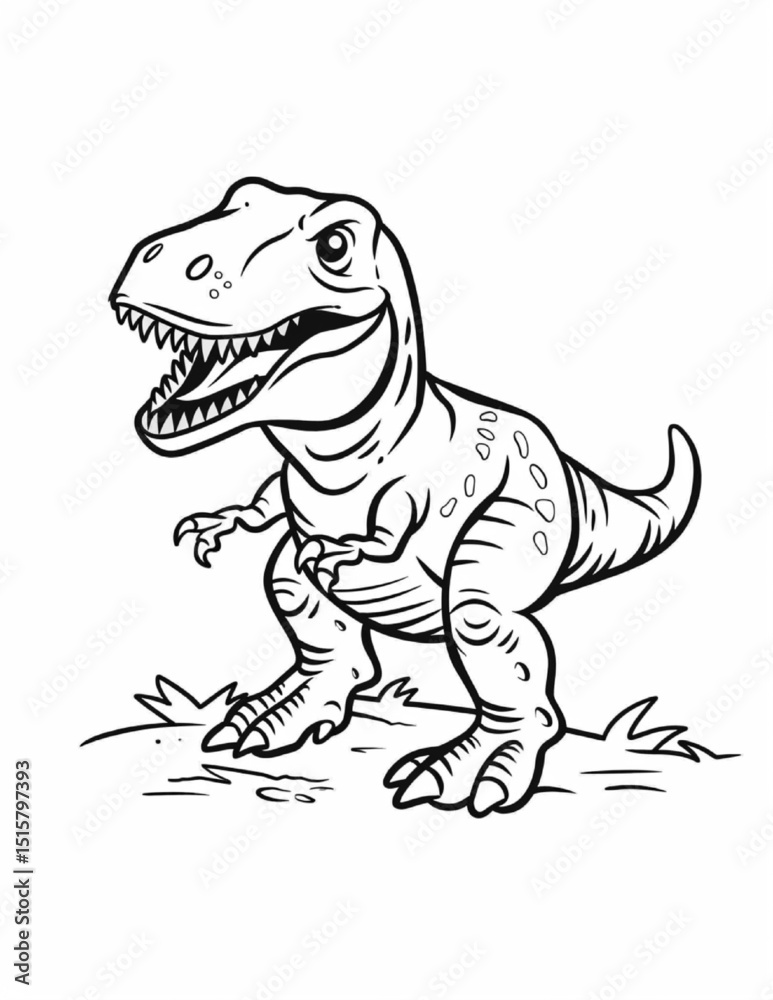 dinosaur cartoon illustration coloring sketch dinosaur cartoon illustration coloring sketch