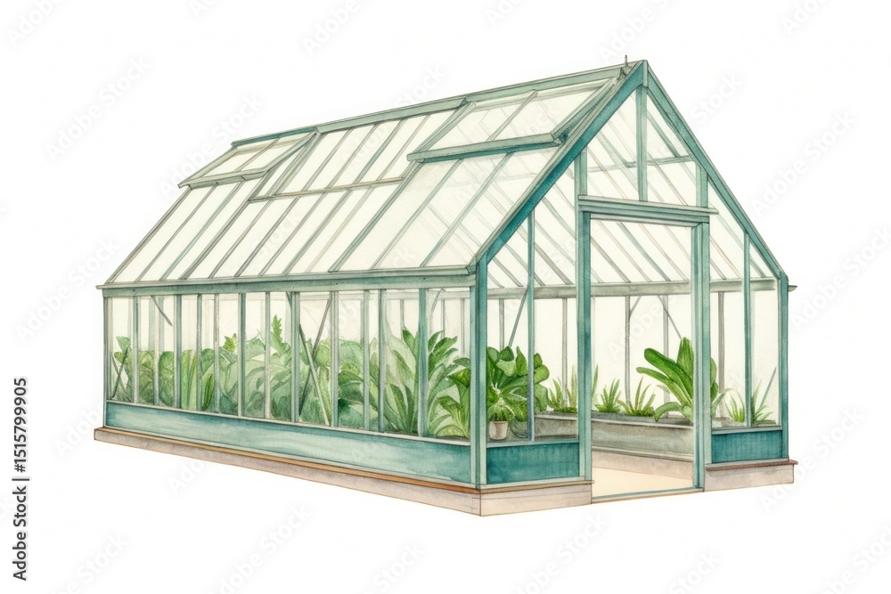 Fototapeta premium Greenhouse garden gardening outdoors plant.