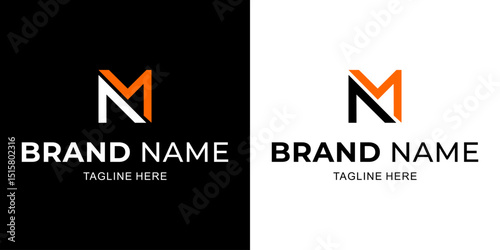 Creative Logo Letter MN, NM with Abstract, Illustration, Design Inspiration, Vector, Icon