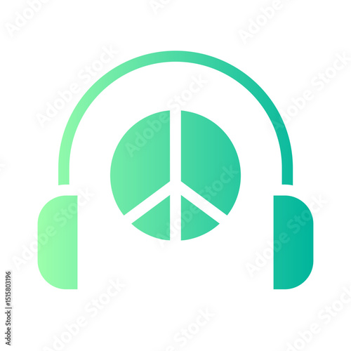 headphone gradient icon