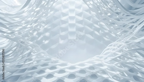 Abstract blue background with a pattern of white lines, reminiscent of a clear, cold ocean surface or frozen winter waves