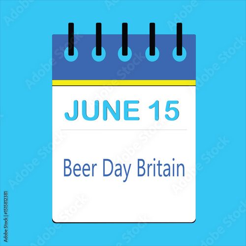 Beer Day Britain Calender illustration
