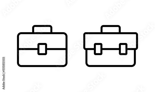 Briefcase icon logo design. suitcase sign and symbol. luggage symbol.