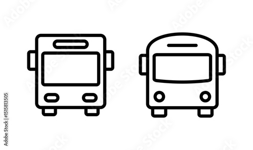 Bus icon logo design. bus sign and symbol