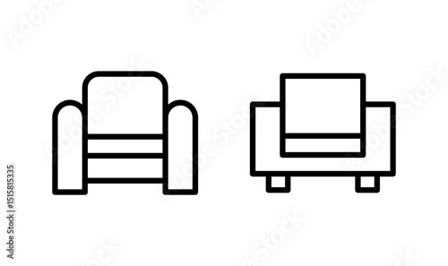 Sofa icon logo design. sofa sign and symbol. furniture icon