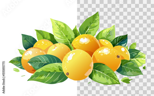 simple flat vector an orange